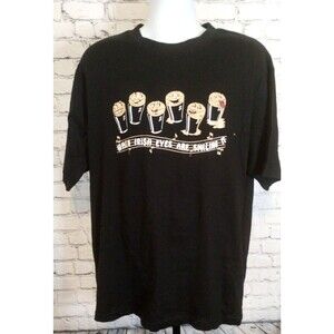 Humor streetwear tee "When Irish Eyes Are Smilin" XL